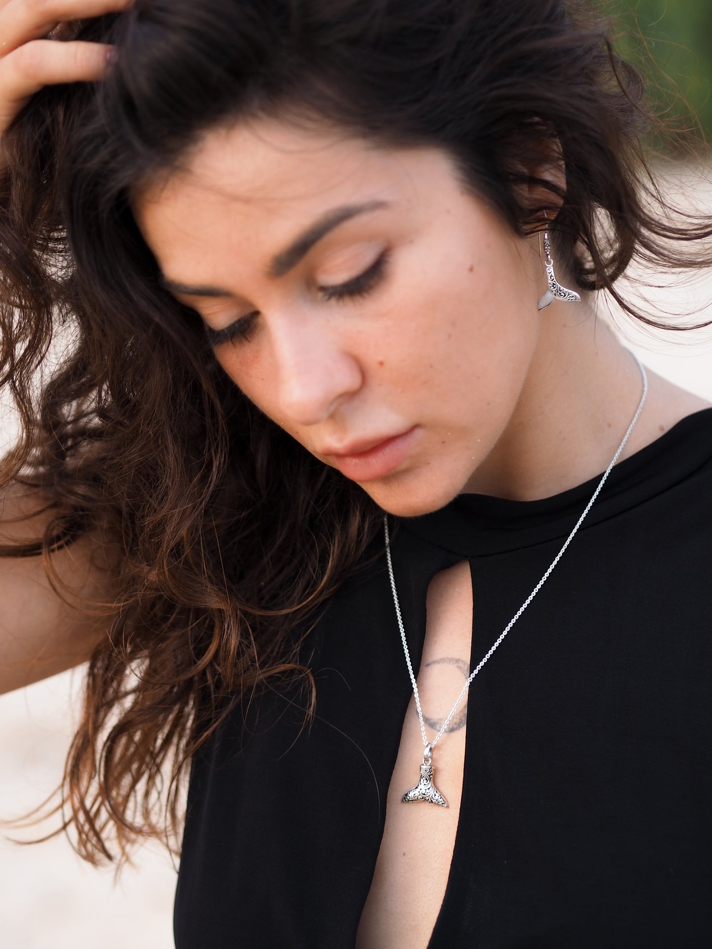 Whale Tail Elegance Earrings