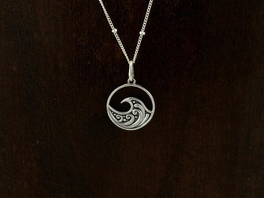 Wave of the Balinese Ocean Pendant