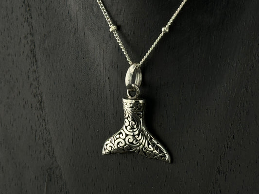 Whale Tail Elegance Pendant